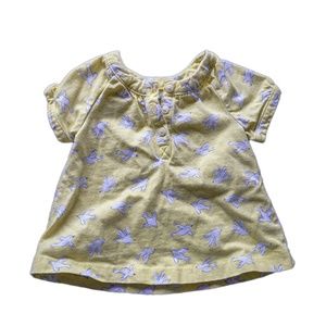 Carter's Girls Yellow Bird Graphic Shirt size 6M